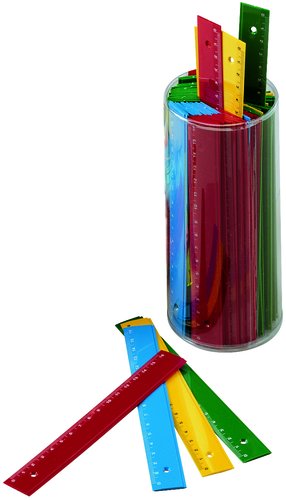 Faibo Reglas Escolares Colores Flúor Opacos Bote de 100 unidades Faibo Reglas Escolares Colores Flúor Opacos Bote de 100 unidades