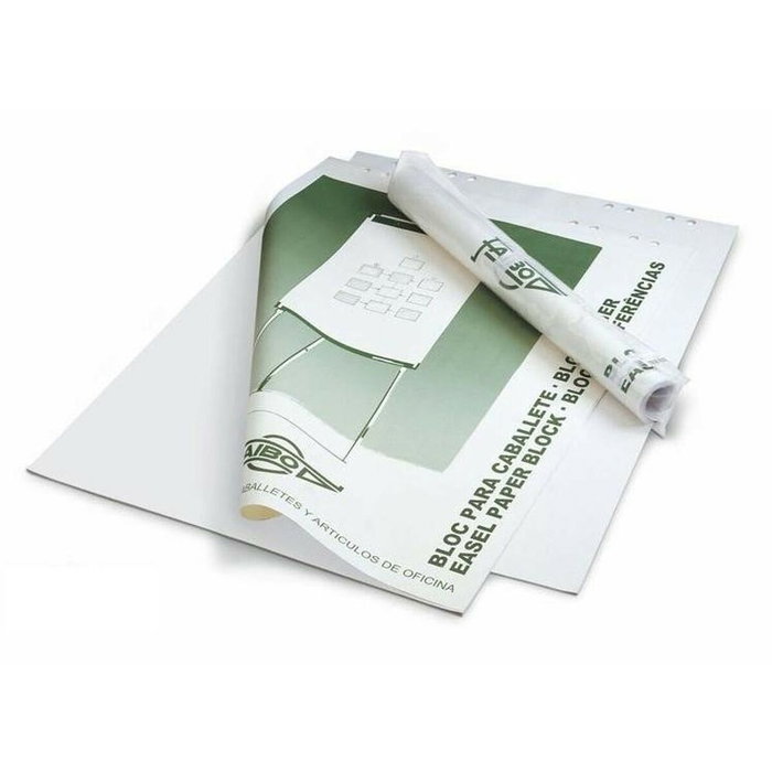 Faibo Bloc de 50 Hojas de Papel Liso para Pizarra 65x90 cm