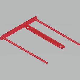 Fastener Fellowes Plastico D-Clip Rojo 100Mm (Caja De 100)