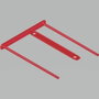 Bankers Box D-Clip Cierre Metálico Flexible Rojo Pack 100 Unidades