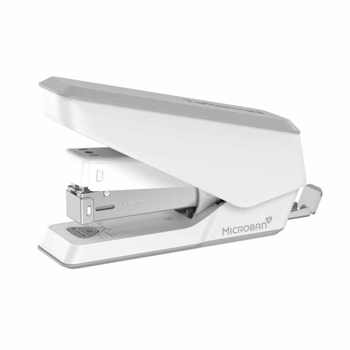Fellowes LX840 Grapadora con Protección Microban, 25 Hojas, Blanco