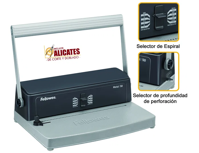 Fellowes Encuadernadora de Espiral Metálica 50 A4