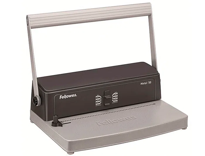 Fellowes Encuadernadora Espiral Metálica, Perfora 12 Hojas, Encuaderna 450 Hojas Tamaño A4
