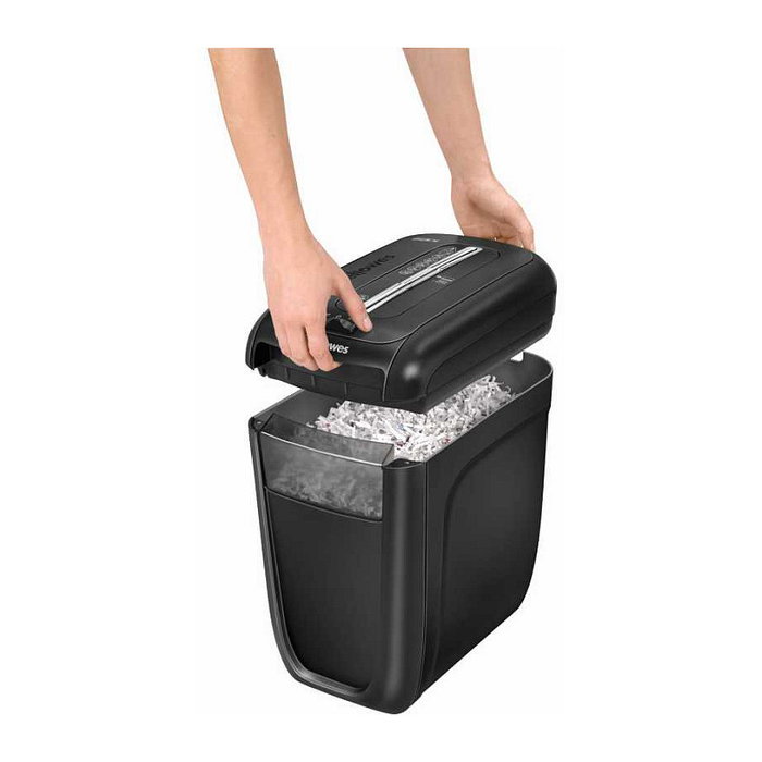 Fellowes 60CS Destructora de Papel con Corte en Partículas de 4x40mm, Negra Fellowes 60CS Destructora de Papel con Corte en Partículas de 4x40mm, Negra