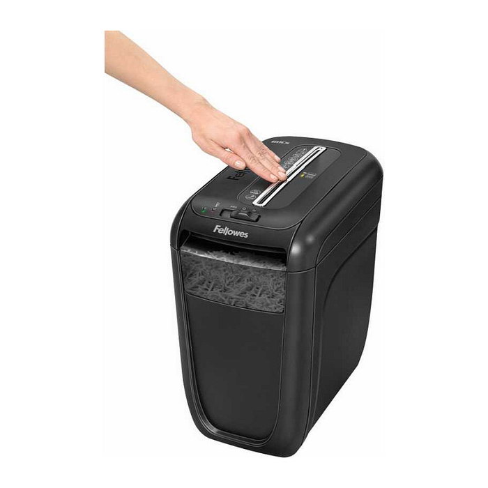 Fellowes 60CS Destructora de Papel con Corte en Partículas de 4x40mm, Negra Fellowes 60CS Destructora de Papel con Corte en Partículas de 4x40mm, Negra