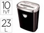 Fellowes 53c Destructora de Documentos Capacidad 10 Hojas Corte Partículas Tarjetas CD SafeSense