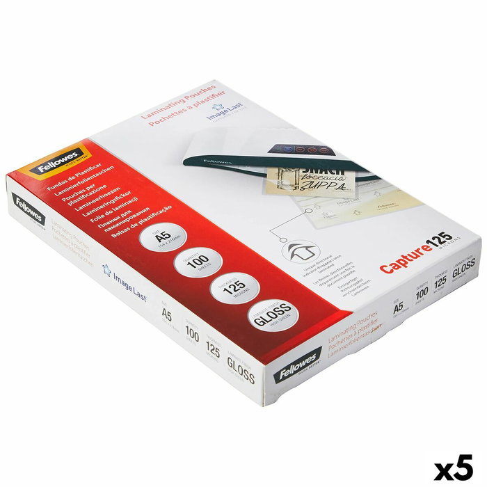Fellowes ImageLast Fundas de Plastificar A5 125 Micras Brillo Pack 100 Ud