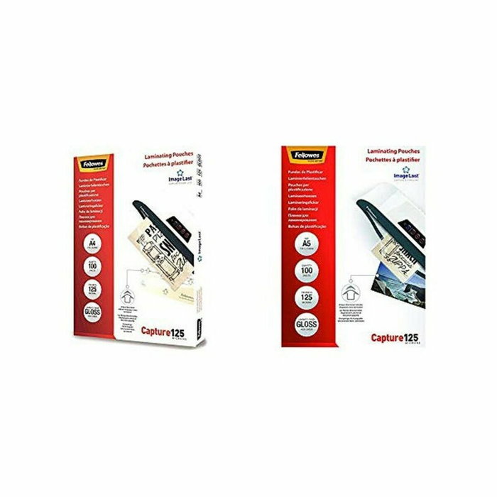 Fellowes Fundas de Plastificar A4 125 Micras Brillo Pack 100 ud