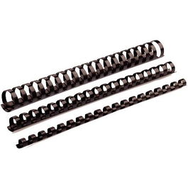 Fellowes Canutillo Plástico Negro 16 mm Pack 100 Ud