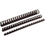 Fellowes Canutillo de Plástico 16mm Negro Pack de 100