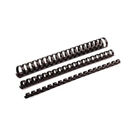 Fellowes Canutillos de Plástico 16 mm Negro Pack de 100 Fellowes Canutillos de Plástico 16 mm Negro Pack de 100