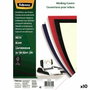 Fellowes Tapas de Encuadernación A4 Símil Piel Negro Pack 100 Uds.