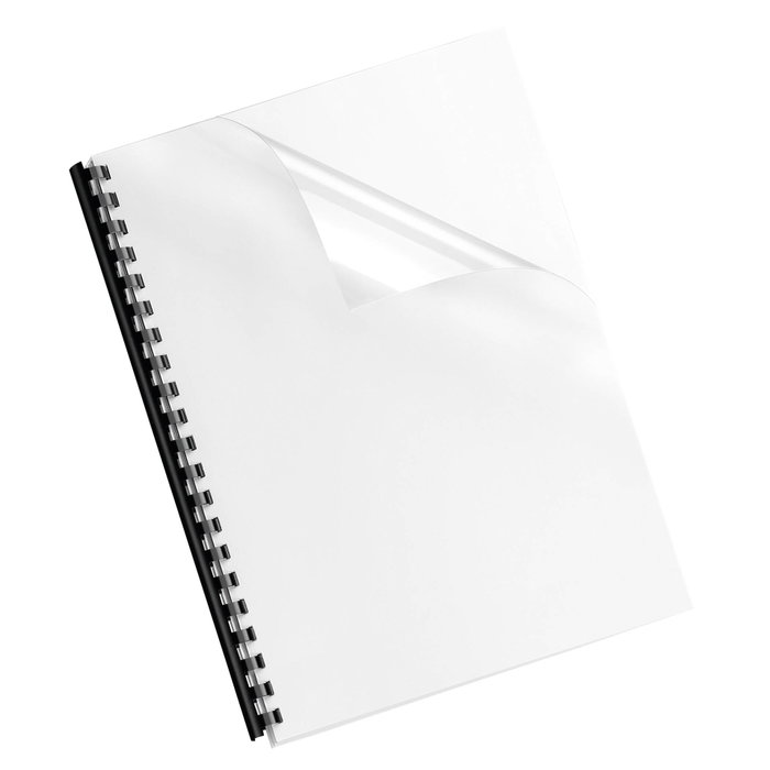 Fellowes Portada de PVC A4 Transparente 300 Micras, Caja de 100 Fellowes Portada de PVC A4 Transparente 300 Micras, Caja de 100