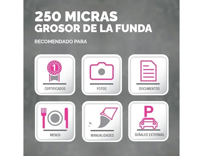 Fellowes Fundas de plastificar brillo A4 250 micras, pack de 100 Fellowes Fundas de plastificar brillo A4 250 micras, pack de 100