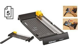 Fellowes Cizalla Neutrino A5 Extensible Para A4, Corta Hasta 5 Hojas A5 80 Gr, SafeCut