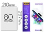 Fellowes Fundas de plastificar A4 mate 80 micras, pack 100