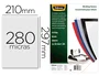 Fellowes Portadas de Polipropileno A4 Negro Pack de 100