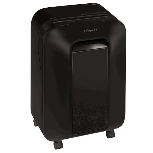 Destructora Fellowes Lx200 Negra (12H Partic.) Nv.Seg.4- Particula 4X12Mm, Ancho 230Mm, Dep.22L