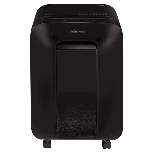 Destructora Fellowes Lx200 Negra (12H Partic.) Nv.Seg.4- Particula 4X12Mm, Ancho 230Mm, Dep.22L