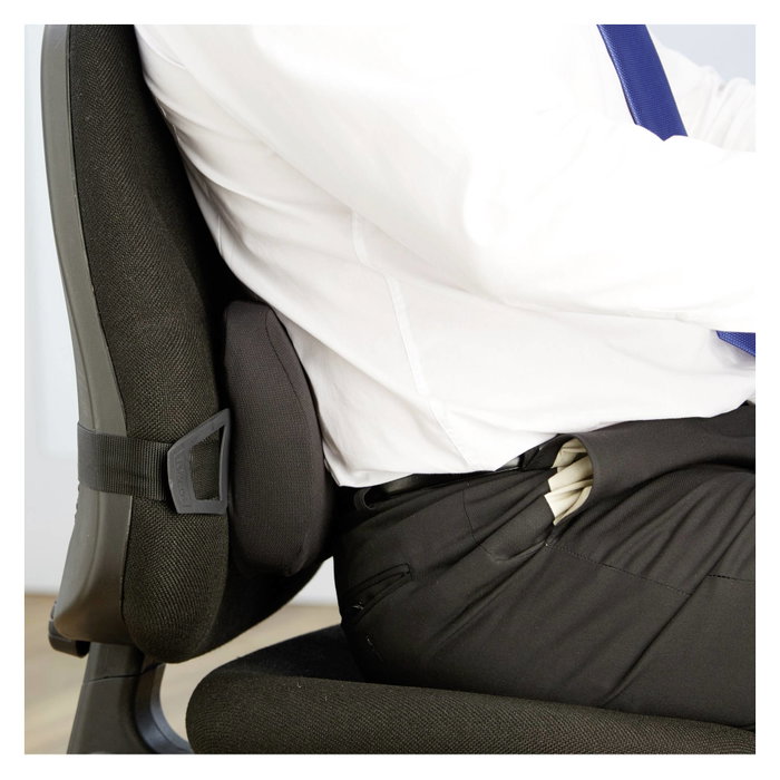 Fellowes Soporte Lumbar PlushTouch Negro Fellowes Soporte Lumbar PlushTouch Negro