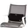 Fellowes Soporte Lumbar Plushtouch, Negro, Tela, 8026501, 90 mm de Ancho, 355 mm de Alto, 195 mm de Profundidad, 290 g