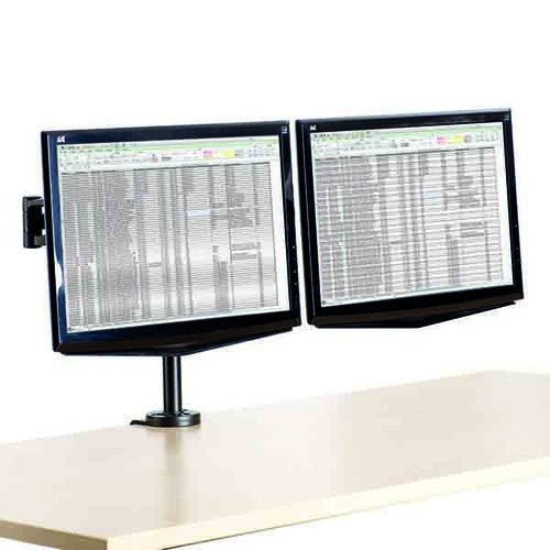 Fellowes Soporte para Monitor de Doble Brazo Vista 8041701 Negro