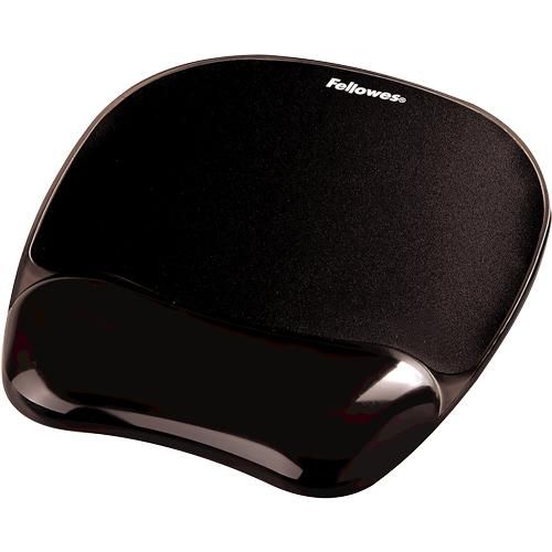 Fellowes Alfombrilla Ergonómica con Reposamuñecas Gel Crystal Negro Fellowes Alfombrilla Ergonómica con Reposamuñecas Gel Crystal Negro
