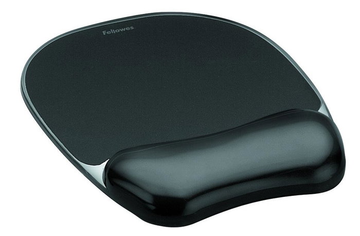 Fellowes Alfombrilla Ergonómica con Reposamuñecas Gel Crystal Negro Fellowes Alfombrilla Ergonómica con Reposamuñecas Gel Crystal Negro