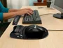 Fellowes Alfombrilla Ergonómica con Reposamuñecas Gel Crystal Negro