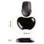 Fellowes Reposamuñecas Gel Crystal Negro