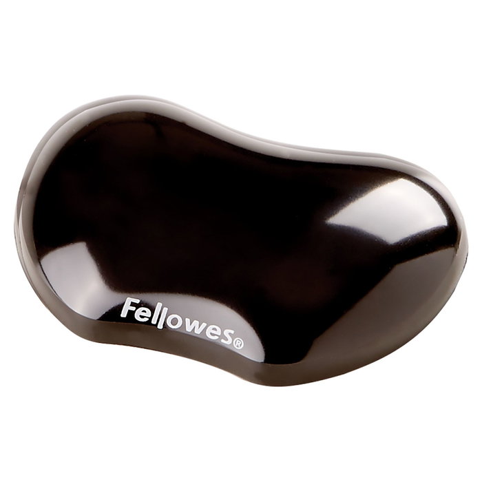 Fellowes Reposamuñecas Gel Crystal Negro