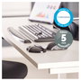 Fellowes Reposamuñecas Gel Crystal Negro