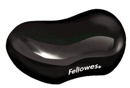 Fellowes Reposamuñecas Gel Flexible Crystal Negro