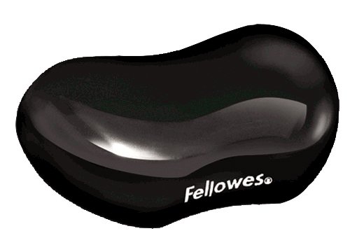 Fellowes Reposamuñecas Gel Crystal Negro