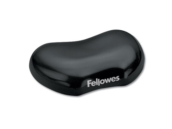 Fellowes Reposamuñecas Gel Crystal Negro