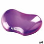 Fellowes Reposamuñecas Mini Flexible Gel Crystal Violeta