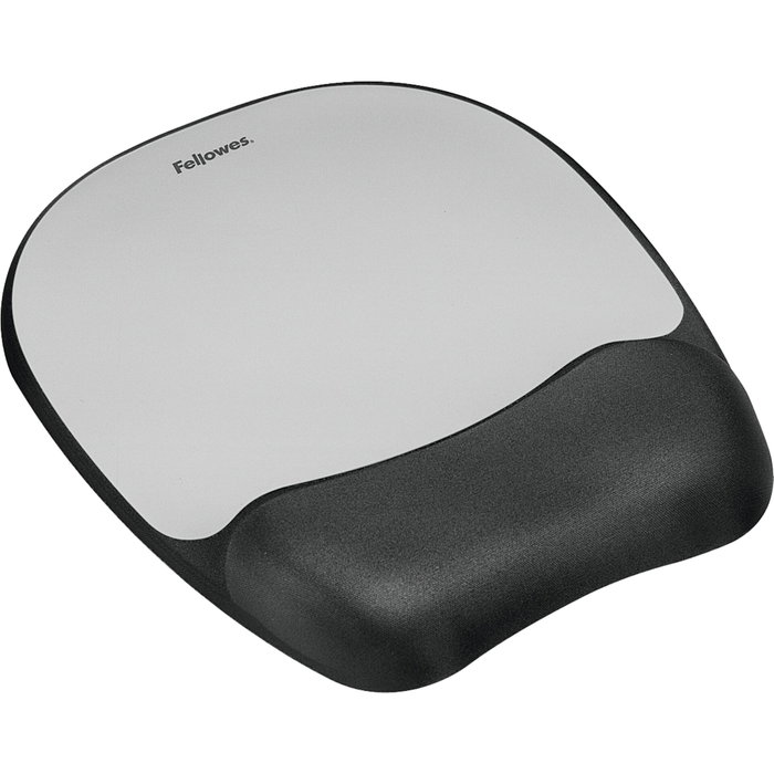 Fellowes Alfombrilla con Reposamuñecas Memory Foam Plateado Fellowes Alfombrilla con Reposamuñecas Memory Foam Plateado