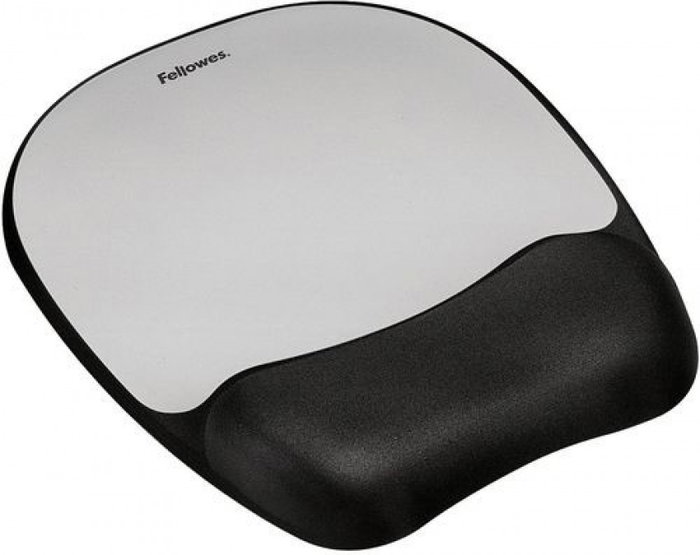 Fellowes Alfombrilla con Reposamuñecas Memory Foam Plateado