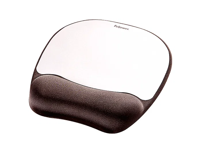 Fellowes Alfombrilla para Ratón con Reposamuñecas Memory Foam Plateado