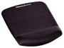 Fellowes Plushtouch Alfombrilla con Reposamuñecas Negro