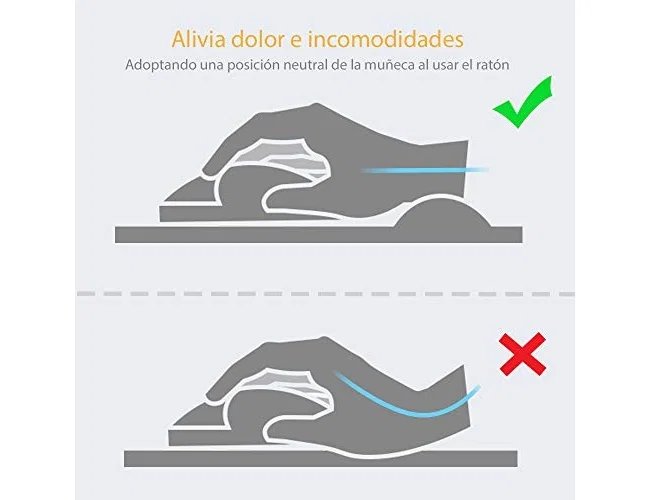 Fellowes Plushtouch Alfombrilla con Reposamuñecas Negro