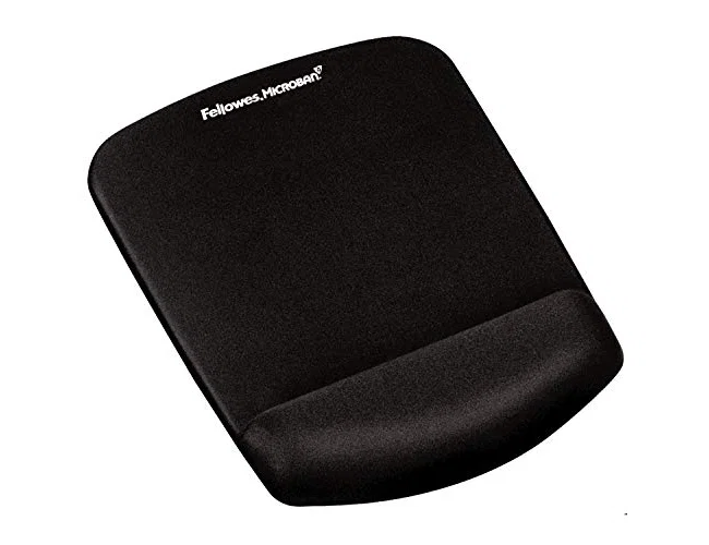 Fellowes Plushtouch Alfombrilla con Reposamuñecas Negro
