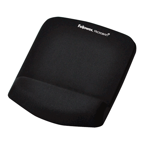 Fellowes Plushtouch Alfombrilla con Reposamuñecas Negro