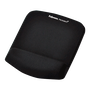 Fellowes Plushtouch Alfombrilla con Reposamuñecas Negro