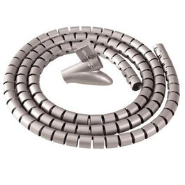 Fellowes 9929801 Organizador de Cables Zip, 2M, Plata