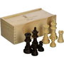 Heraclio Fournier Juego de Fichas de Ajedrez de Madera ST Nº4 con Caja de Madera