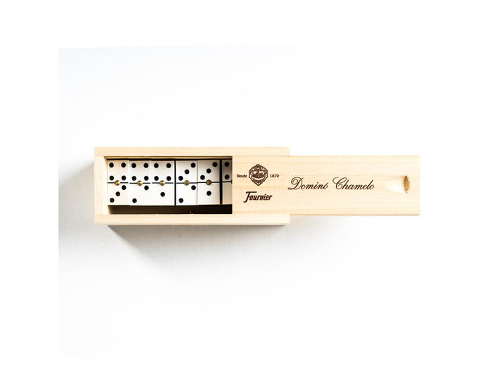 Fournier Dominó Chamelo Celuloide -Caja De Madera-