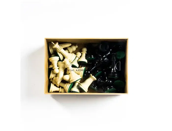 Fournier Ajedrez Staunton Nº3 Fichas de Plástico, Juego de Mesa