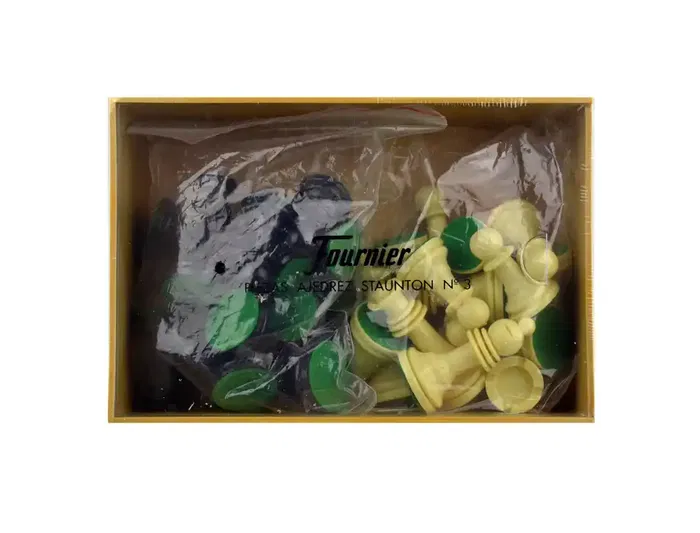 Fournier Ajedrez Staunton Nº3 Fichas de Plástico, Juego de Mesa