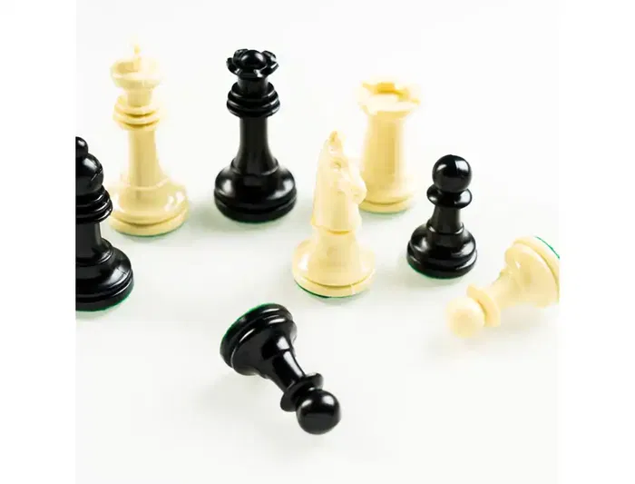 Fournier Ajedrez Staunton Nº3 Fichas de Plástico, Juego de Mesa